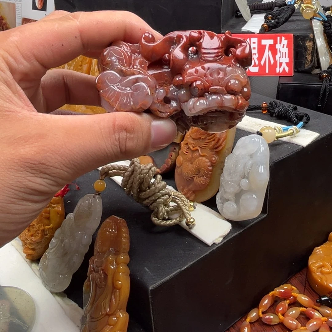 石英质玉（黄龙玉）未镶嵌多样性发货，发其一