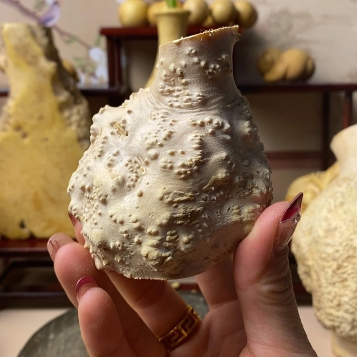 香榧木文***者黄杨木手把件