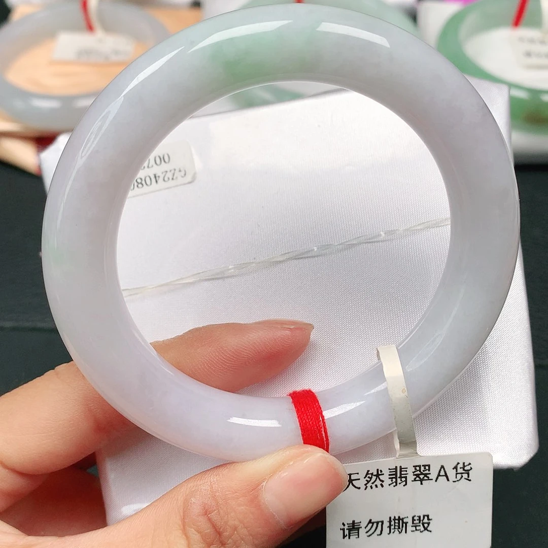 翡翠手镯（圆镯）未镶嵌天然翡翠手镯55