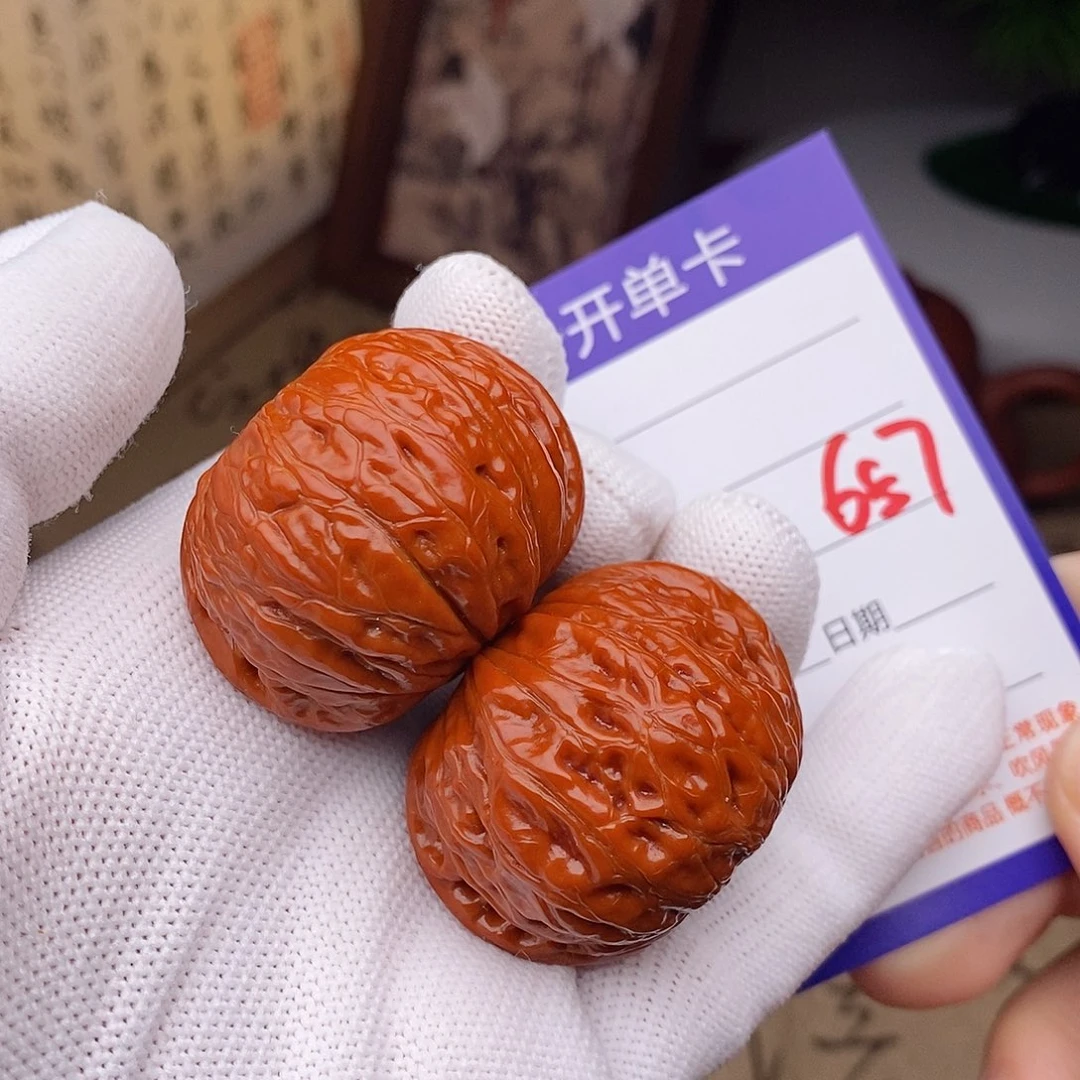 文玩核桃把件40铁锤657