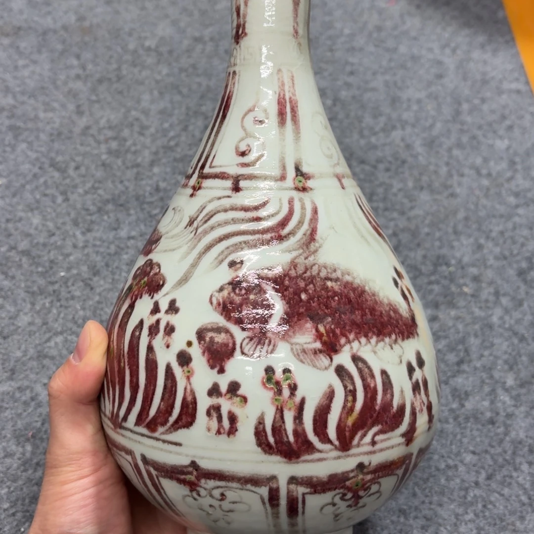 兿***軒陶摆件瓷器工艺品摆件釉里红