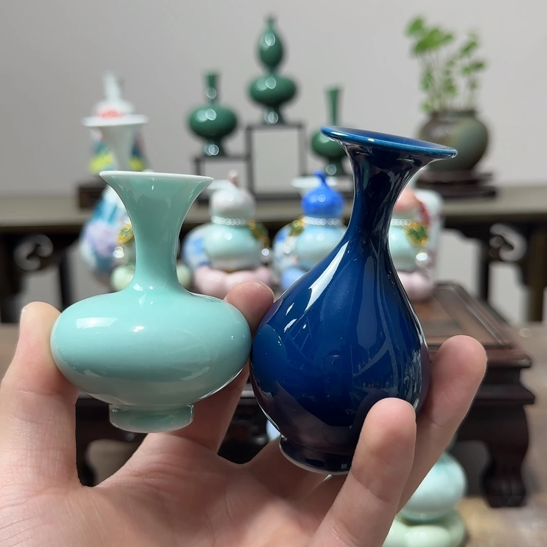 卖***姨陶瓷手工非常迷你小花器