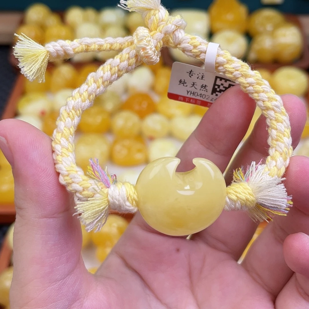 蜜蜡毛衣链未镶嵌蜜蜡