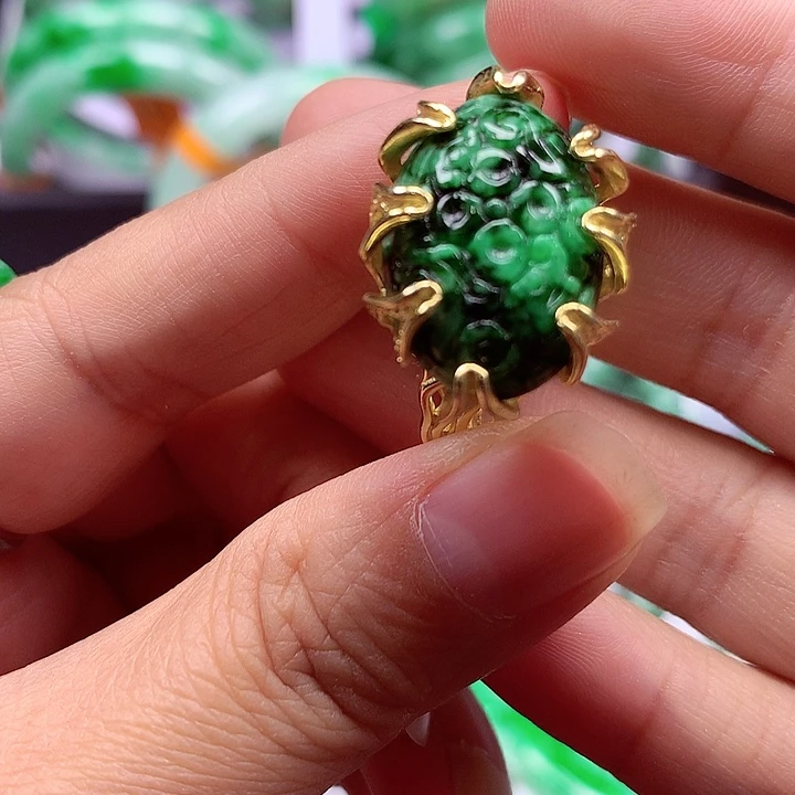 颈饰银S925镶嵌翡翠翡翠