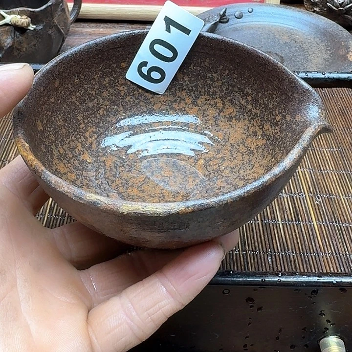 纯手工制作粗陶茶具随**性