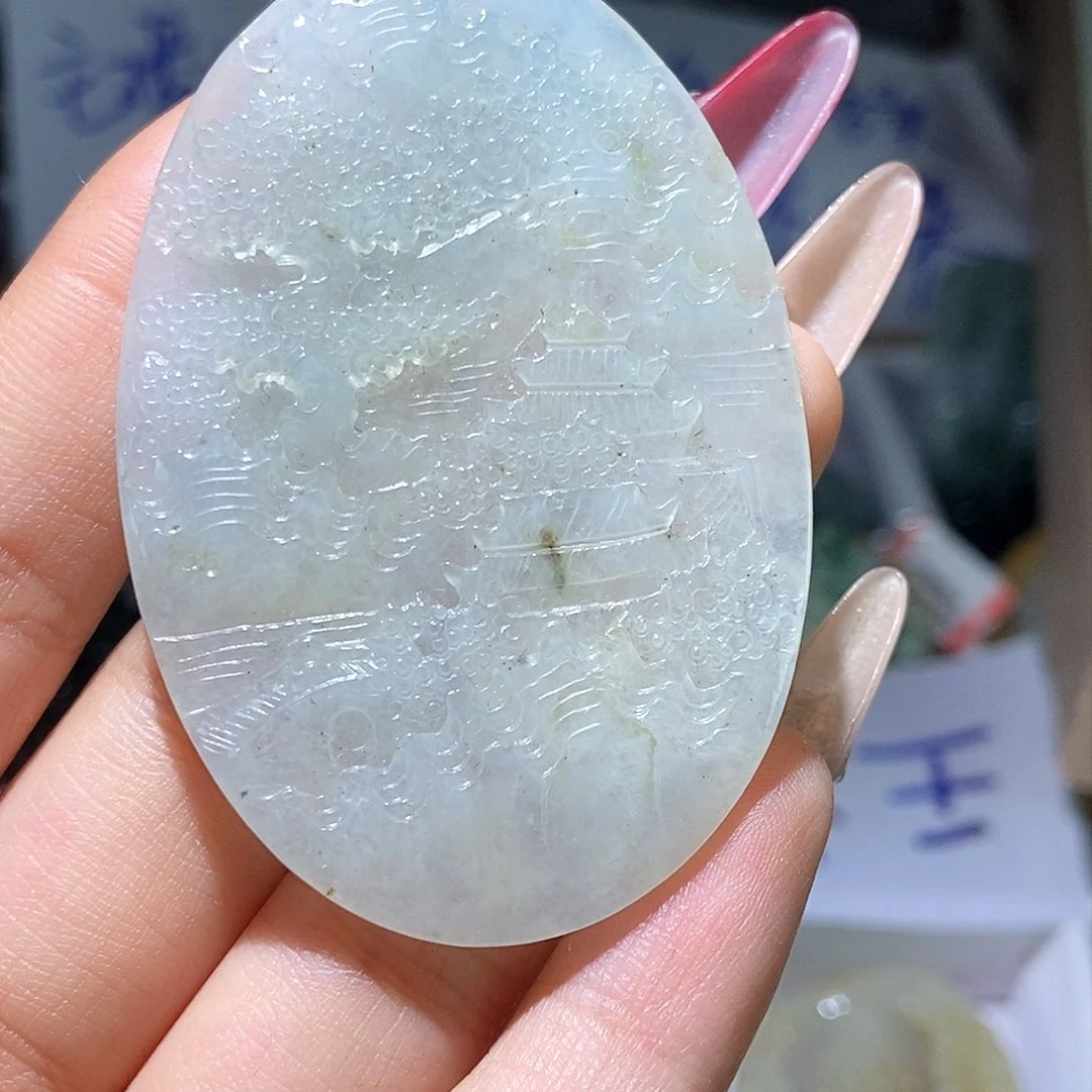 翡翠颈饰未镶嵌天然