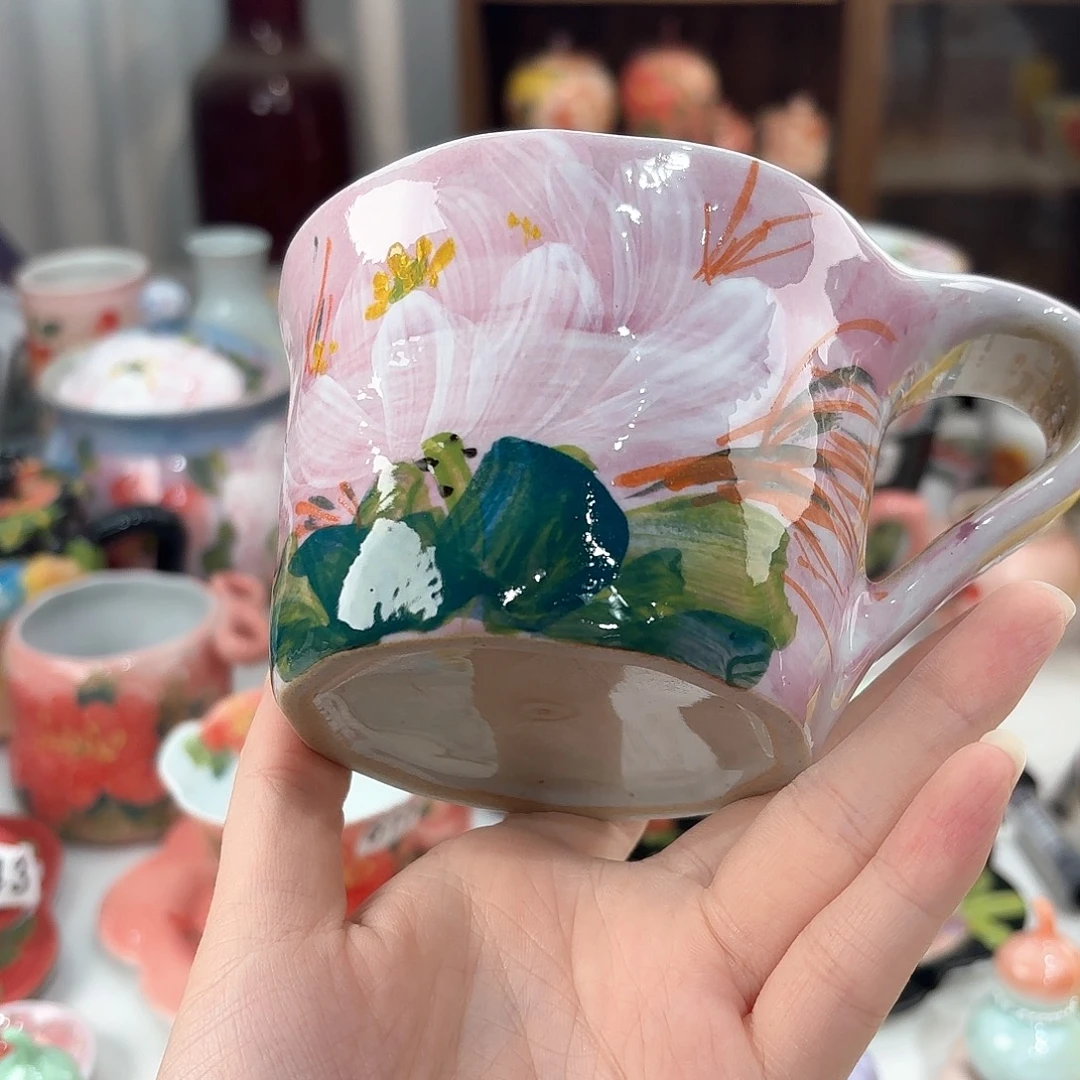 景德镇手绘高温釉下彩陶瓷茶具