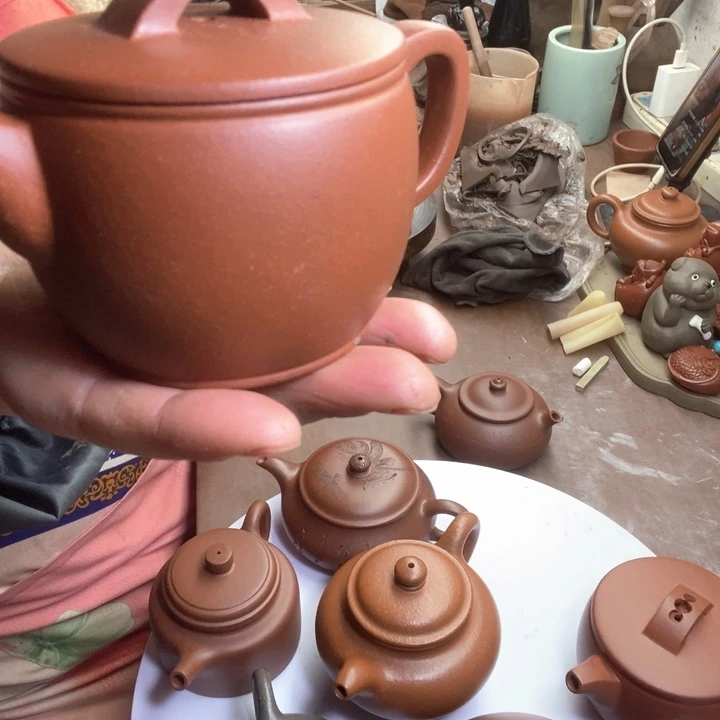 紫砂茶壶瑕疵汉瓦壶