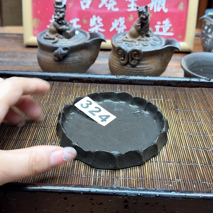 纯手工制作粗陶茶具