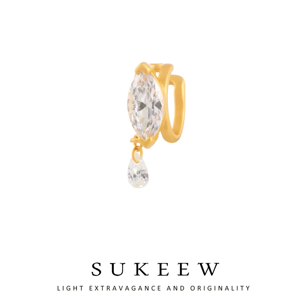 SUKEEW/酥可 镀k金【星眸】马眼超闪耳骨夹270106