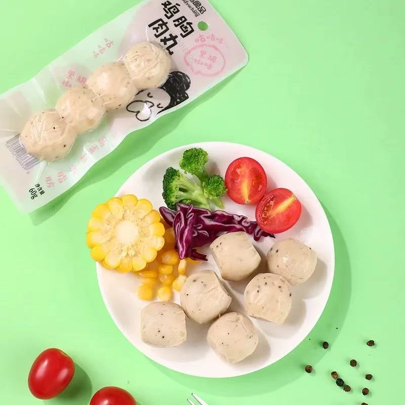 【保质期至2025-12-19】【冷藏】裕昌食品 鸡胸肉丸(黑胡椒味)60g*10