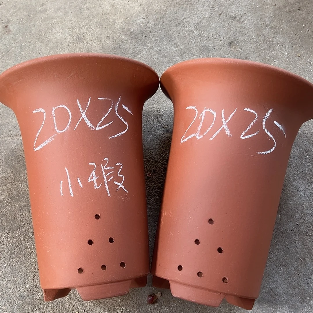 紫砂花盆宜兴紫砂花盆2只