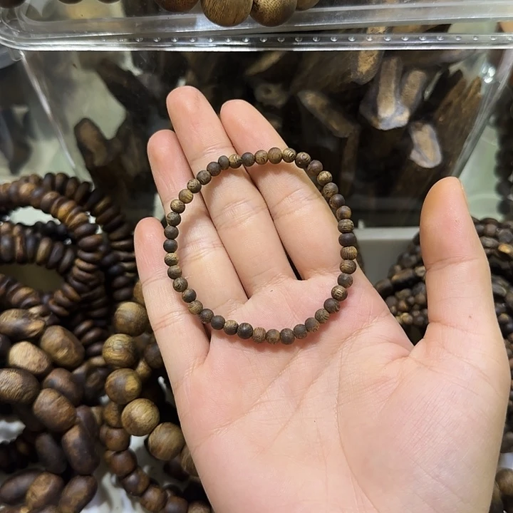 沉香碎屑沉香快**安0.4圆珠单