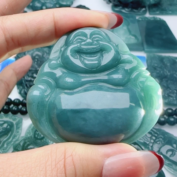 翡翠未镶嵌颈饰多样性发货天然A货翡翠