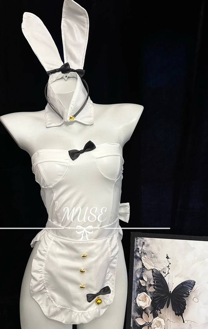 网红时尚新款纯欲甜美火辣绑带皮质女睡裙