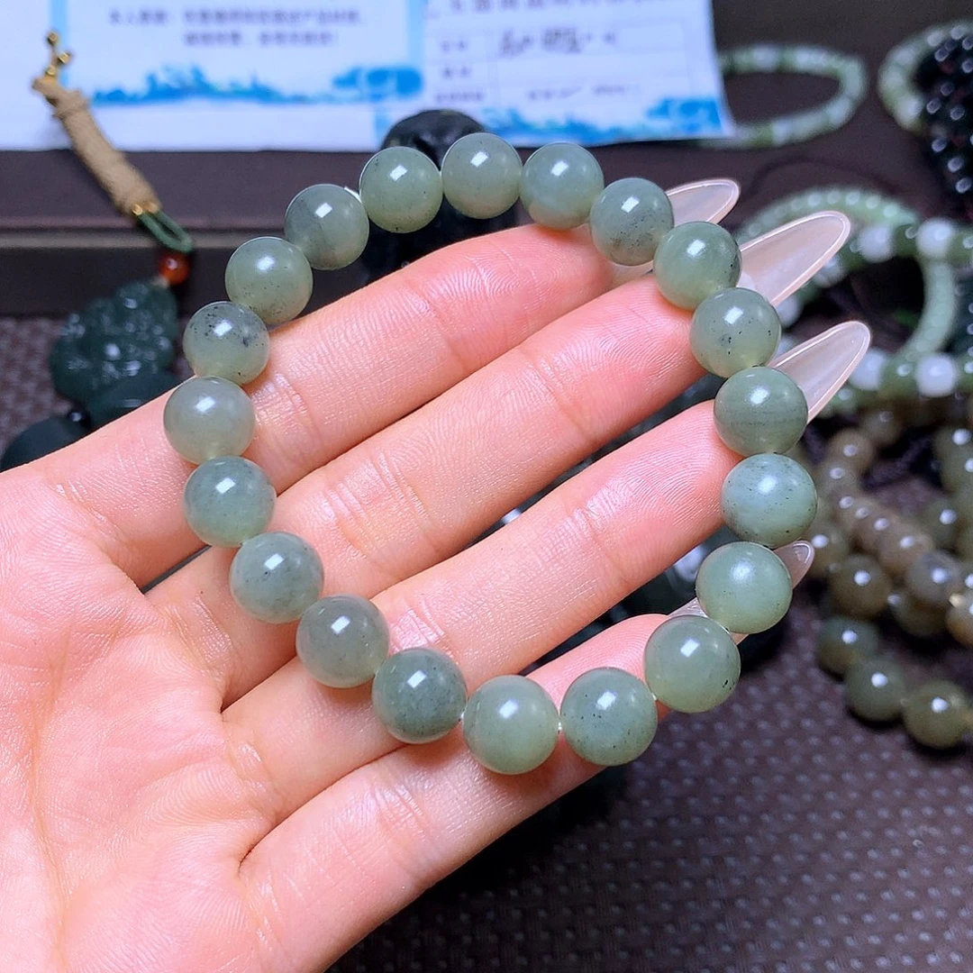 未镶嵌手串和田玉卡12