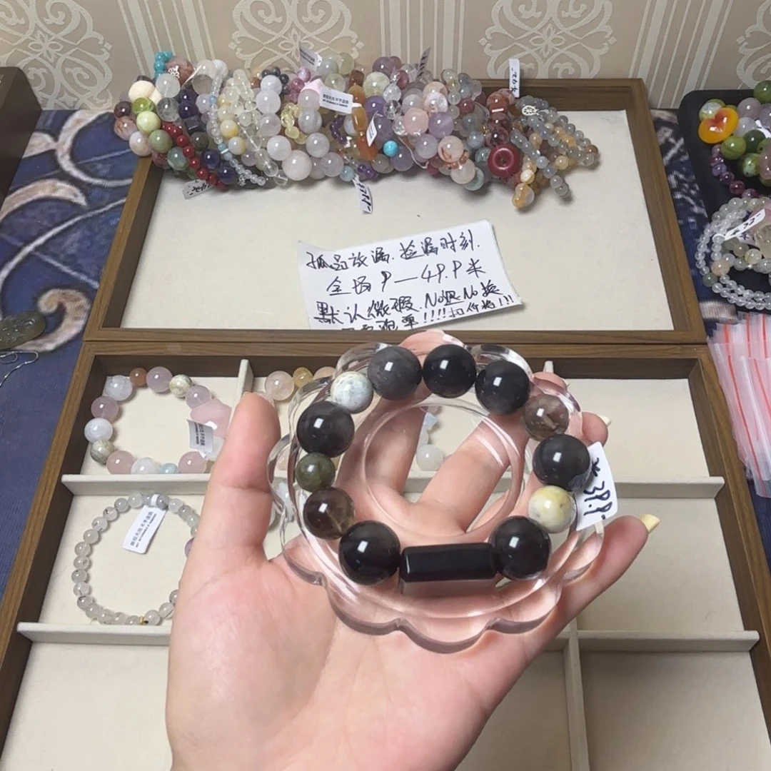 昕***昕水晶未镶嵌手串339号银耀16m