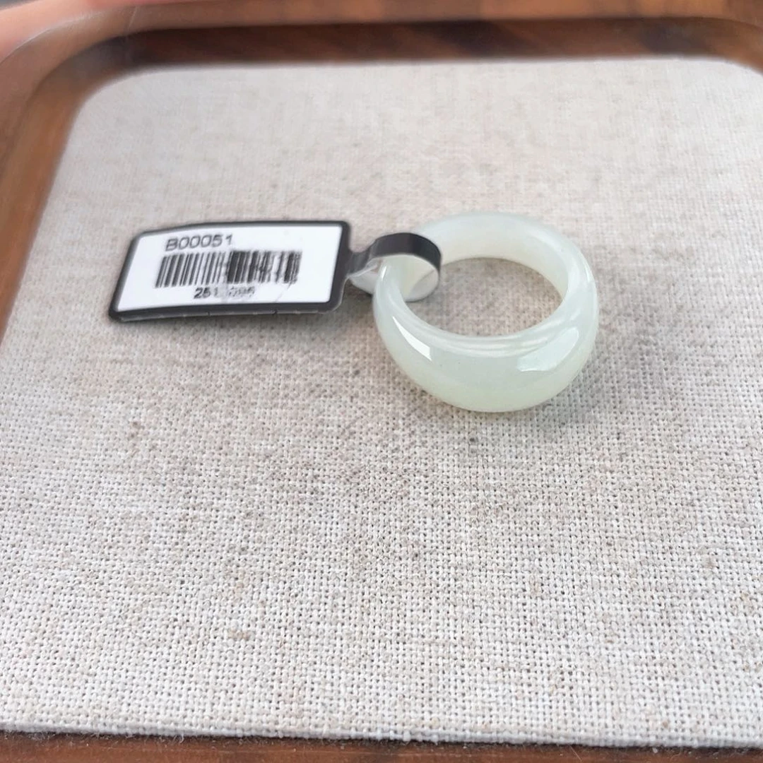 和田玉未镶嵌戒指U47白馒头16.4不退换