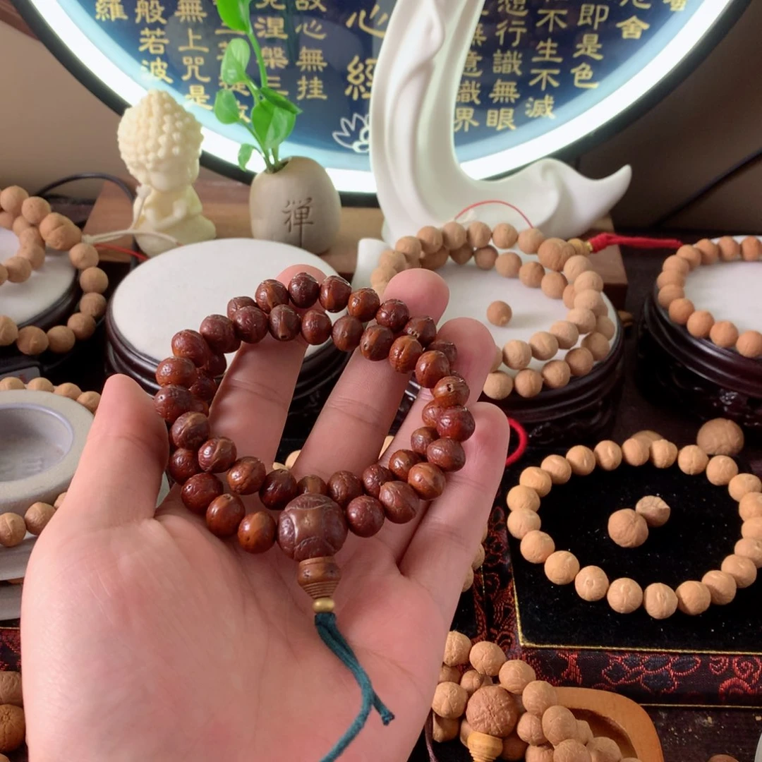 凤眼菩提手串大*10实心飞碟手持45颗
