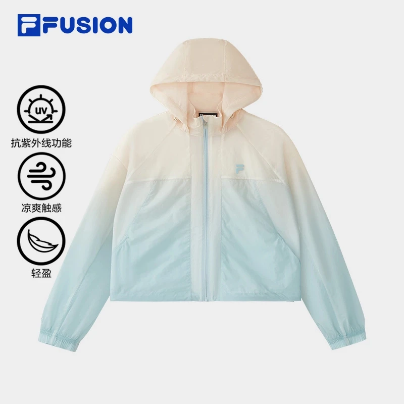 FILA斐乐马卡龙渐变色夏季凉感透气防晒衣服女UPF50+T11W523702F