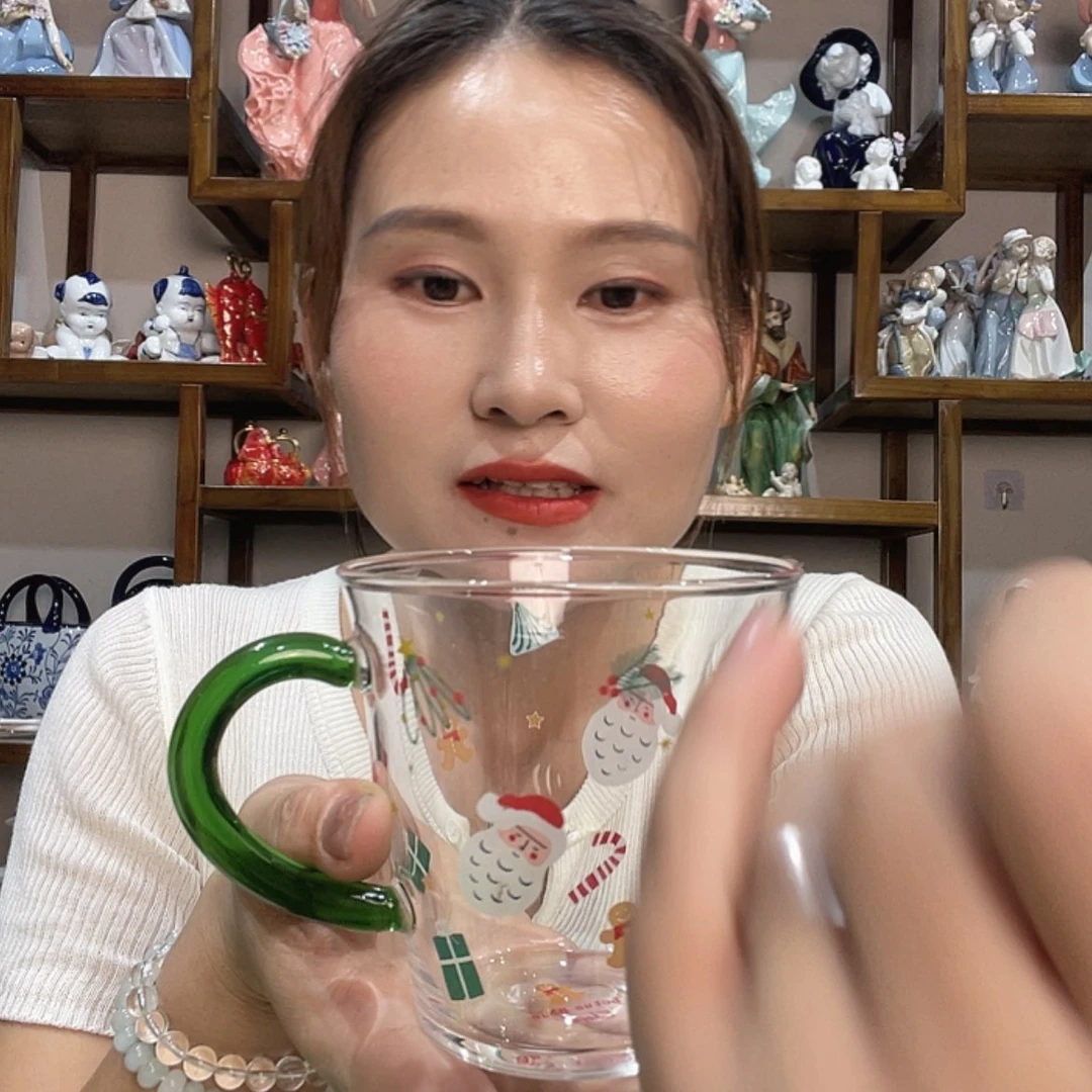 【闪购商品】琉璃手工艺品福利雪人 杯