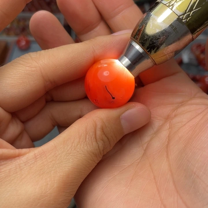 南红玛瑙单珠22多样性发1未镶嵌
