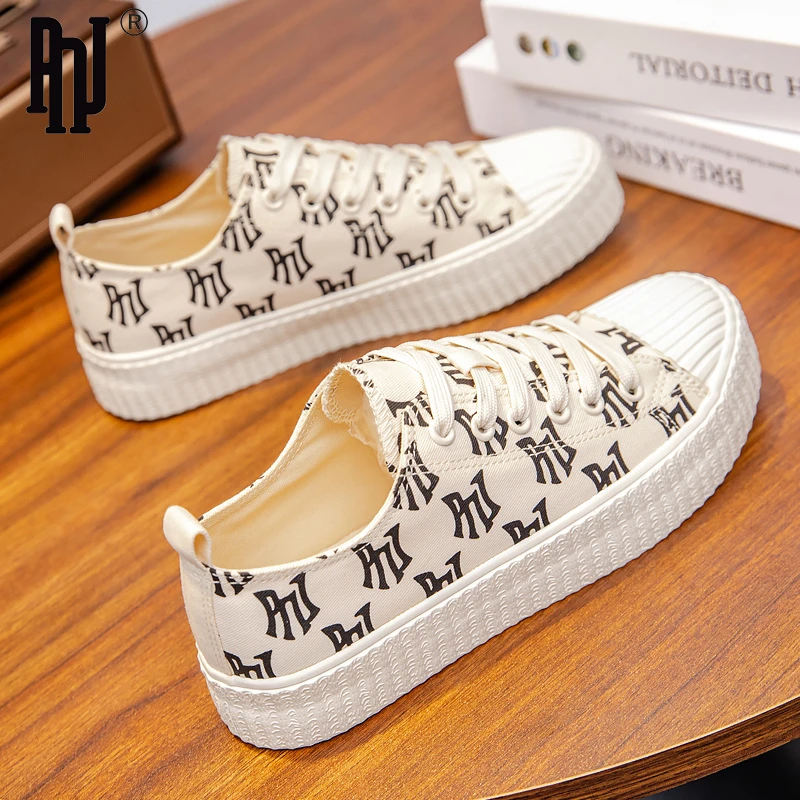 PNJ新款低帮情侣帆布鞋韩版潮流百搭休闲潮鞋