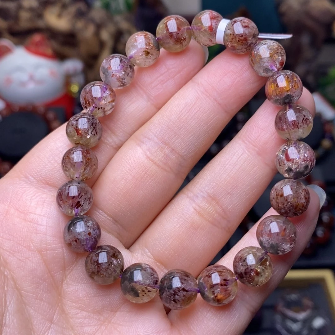 水晶A028老矿黄金极光单圈9m未镶嵌