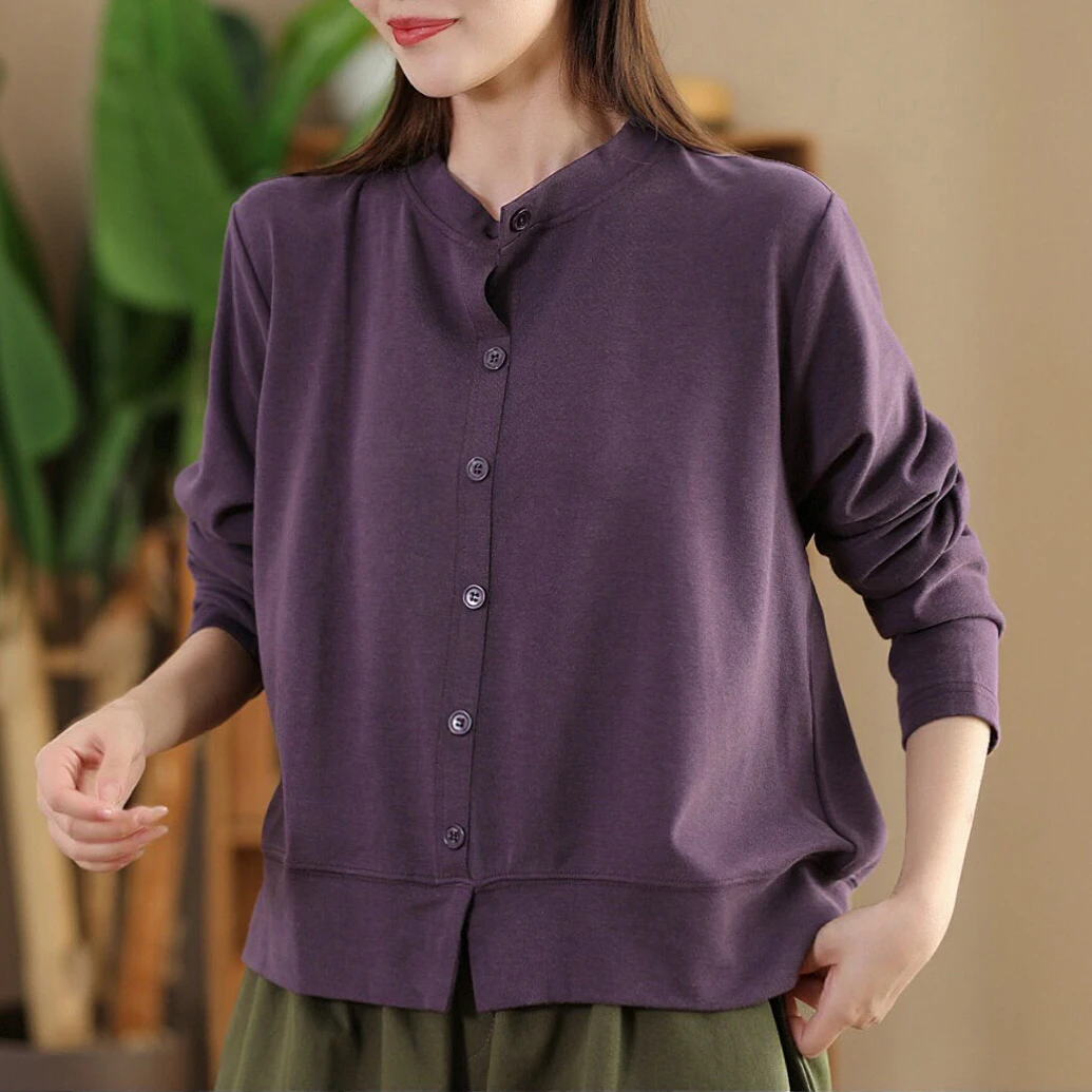 时尚圆领长袖上衣春秋开衫休闲百搭洋气卫衣小学院风宽松长袖卫衣
