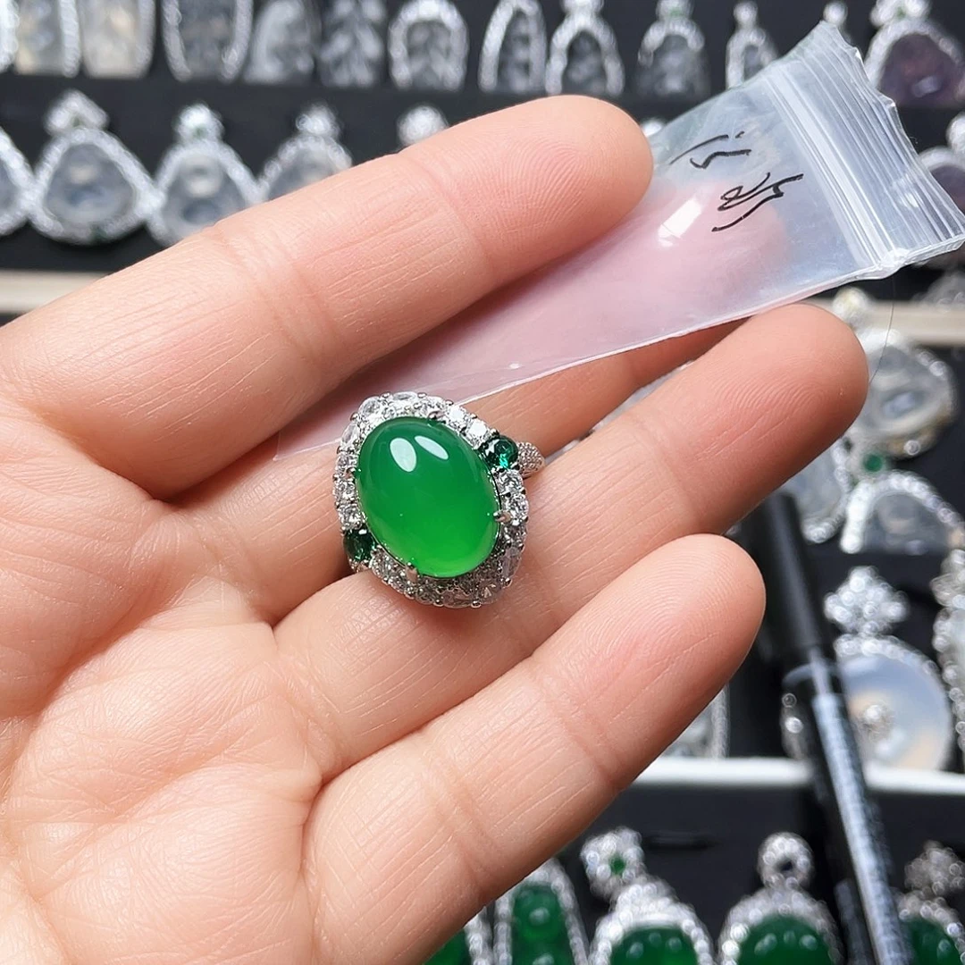 玛瑙/玉髓戒指合金@****珍