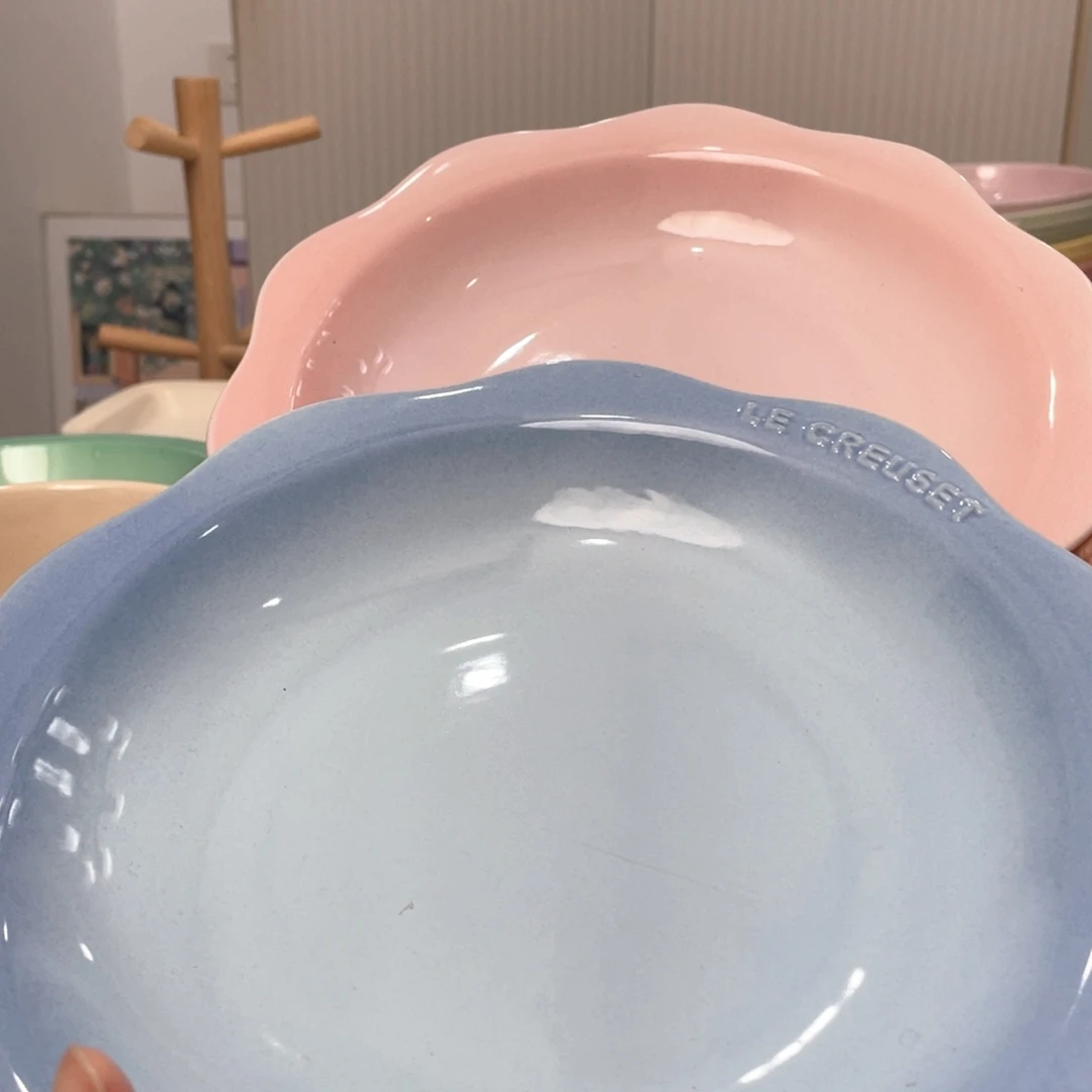 瓷片微瑕2个9英寸花韵盘