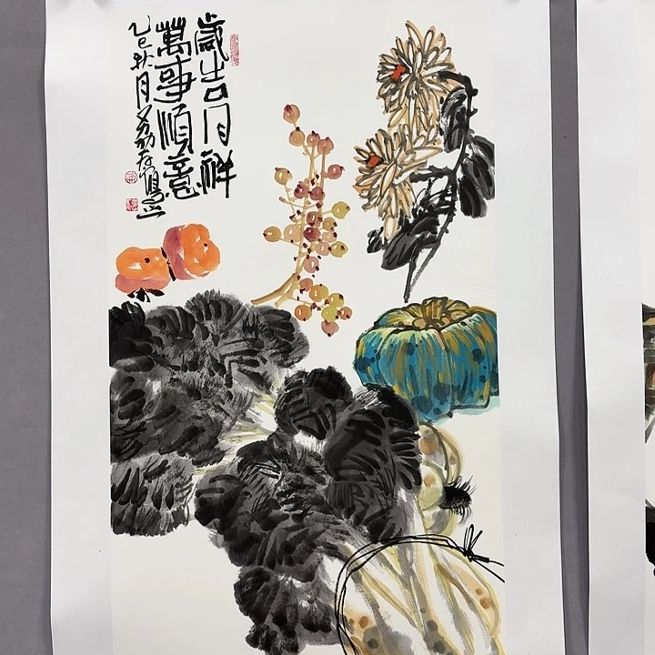 国画亲笔手绘放心去藏