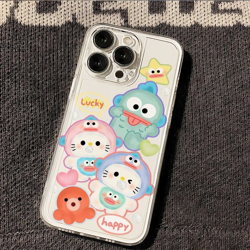 小丑鱼凯蒂适用苹果16Plus手机壳iPhone15PROMAX个性14透明13可爱
