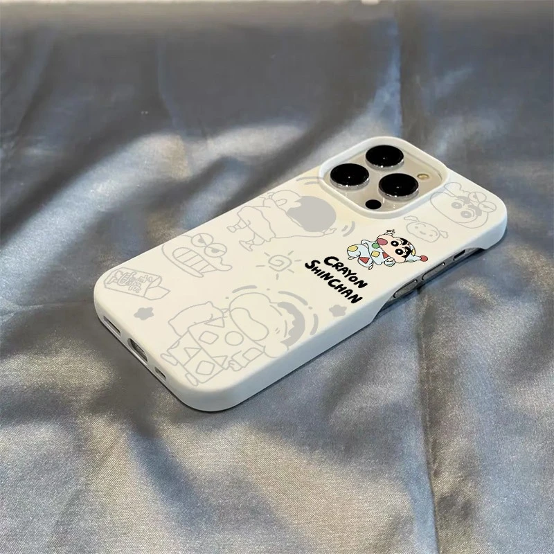 半包款蜡笔小新适用苹果16promax手机壳iphone15/12/14/13xs