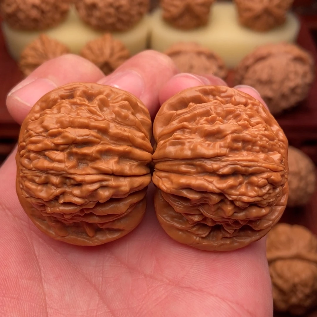 桃核把件精品一代四座楼41