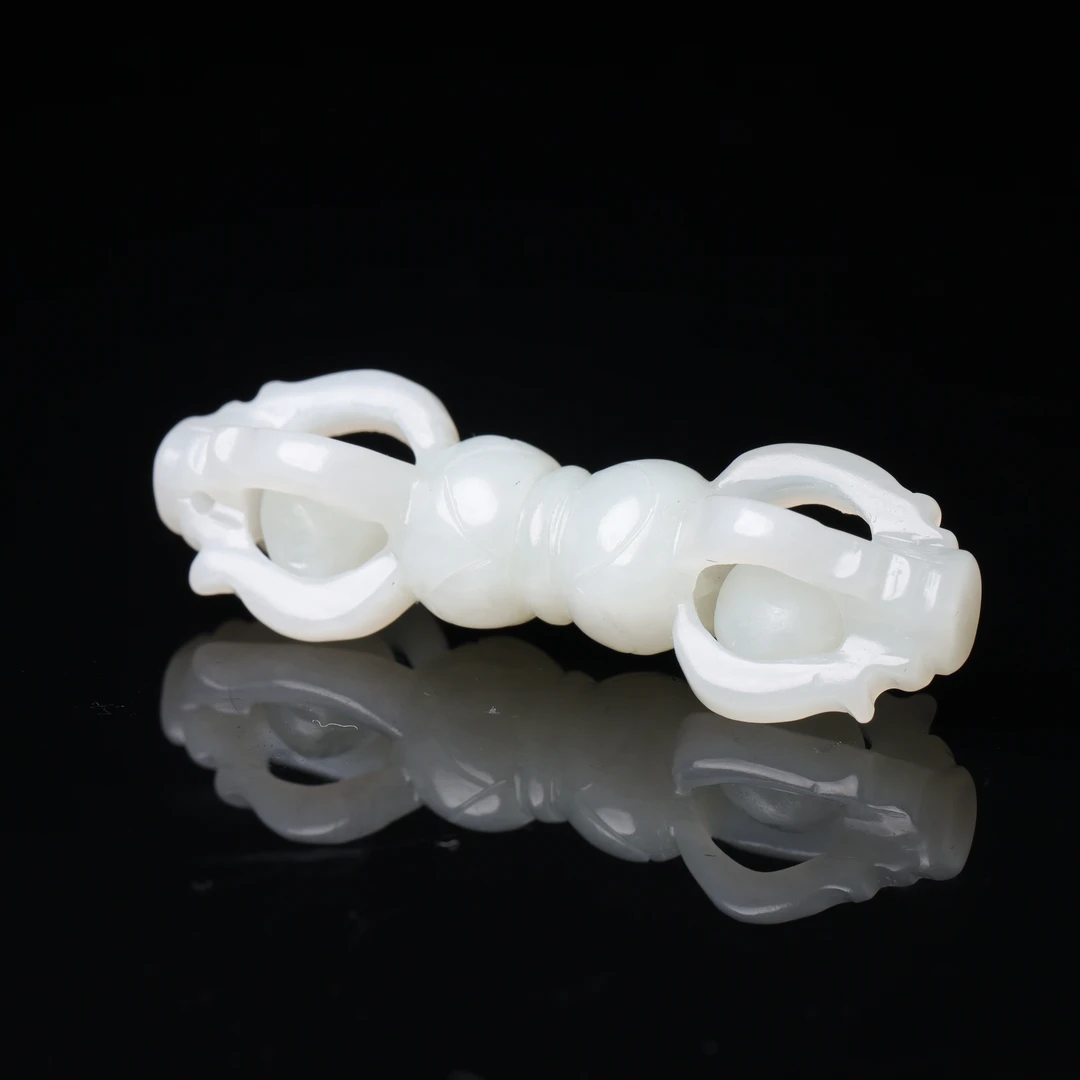 清代和田玉金刚杵-CS