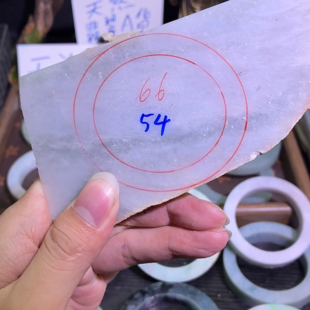 定制翡翠未镶嵌翡翠A货毛胚手镯定制