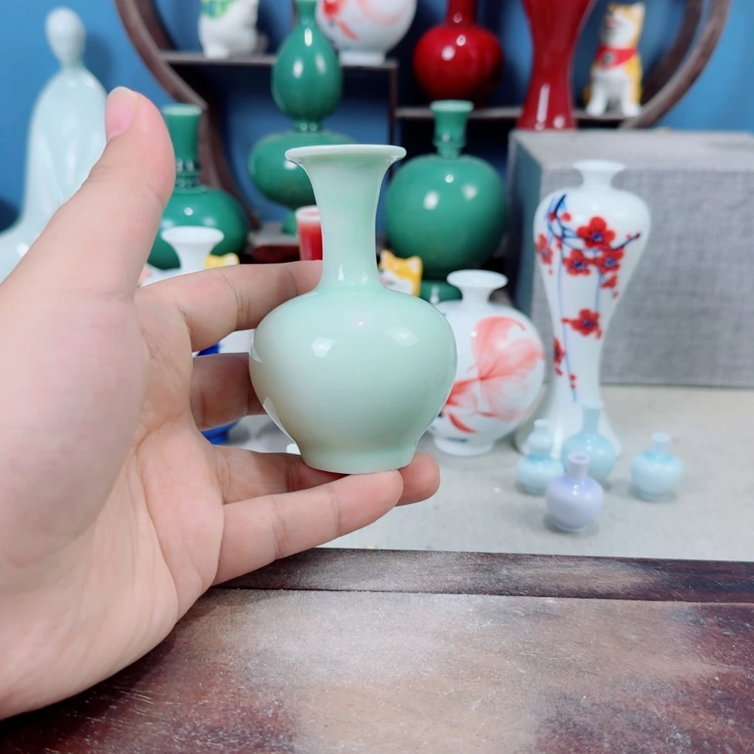陶瓷手工小花器摆件