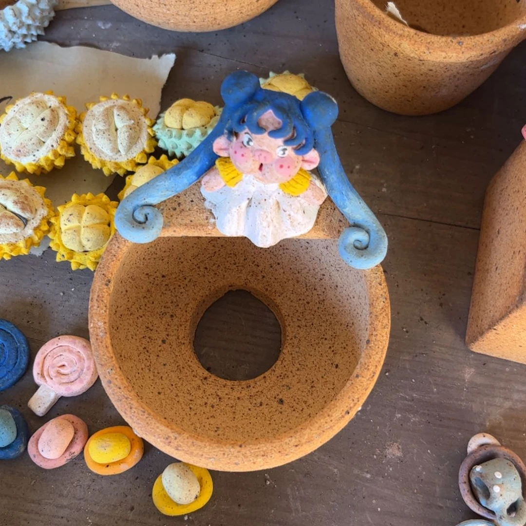 小***ʔ泥塑古镇炻陶花盆