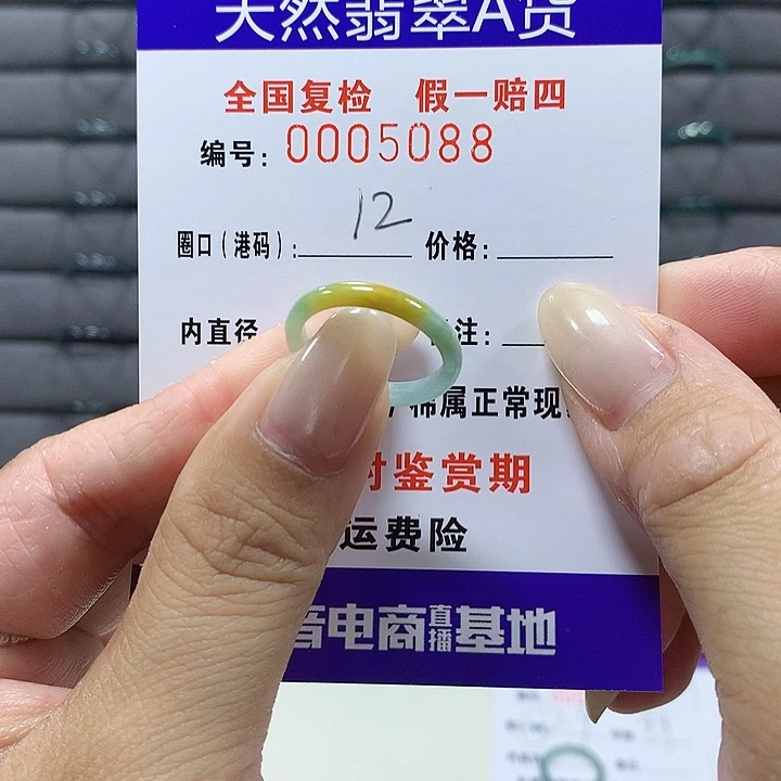 翡翠未镶嵌戒圈5088