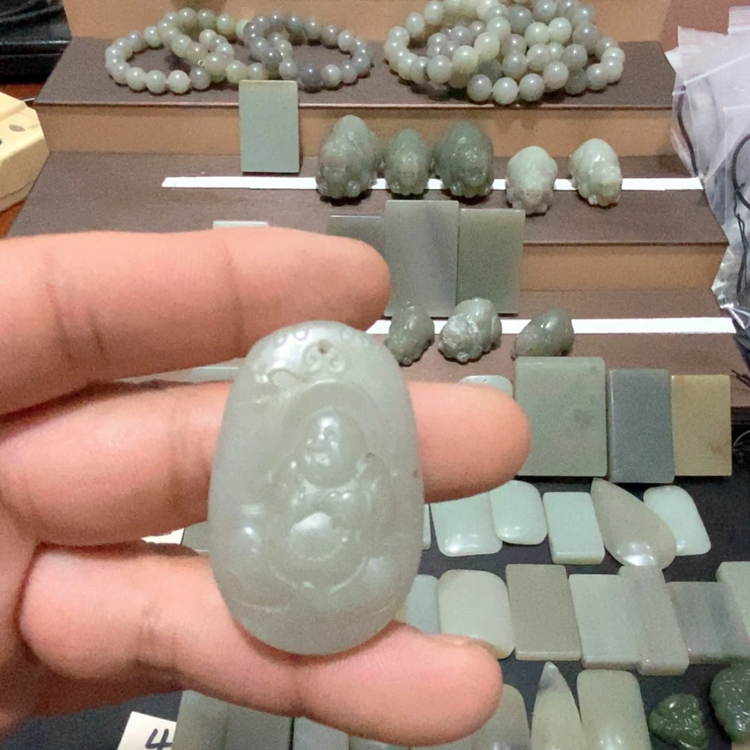 和田玉未镶嵌颈饰岐**家1