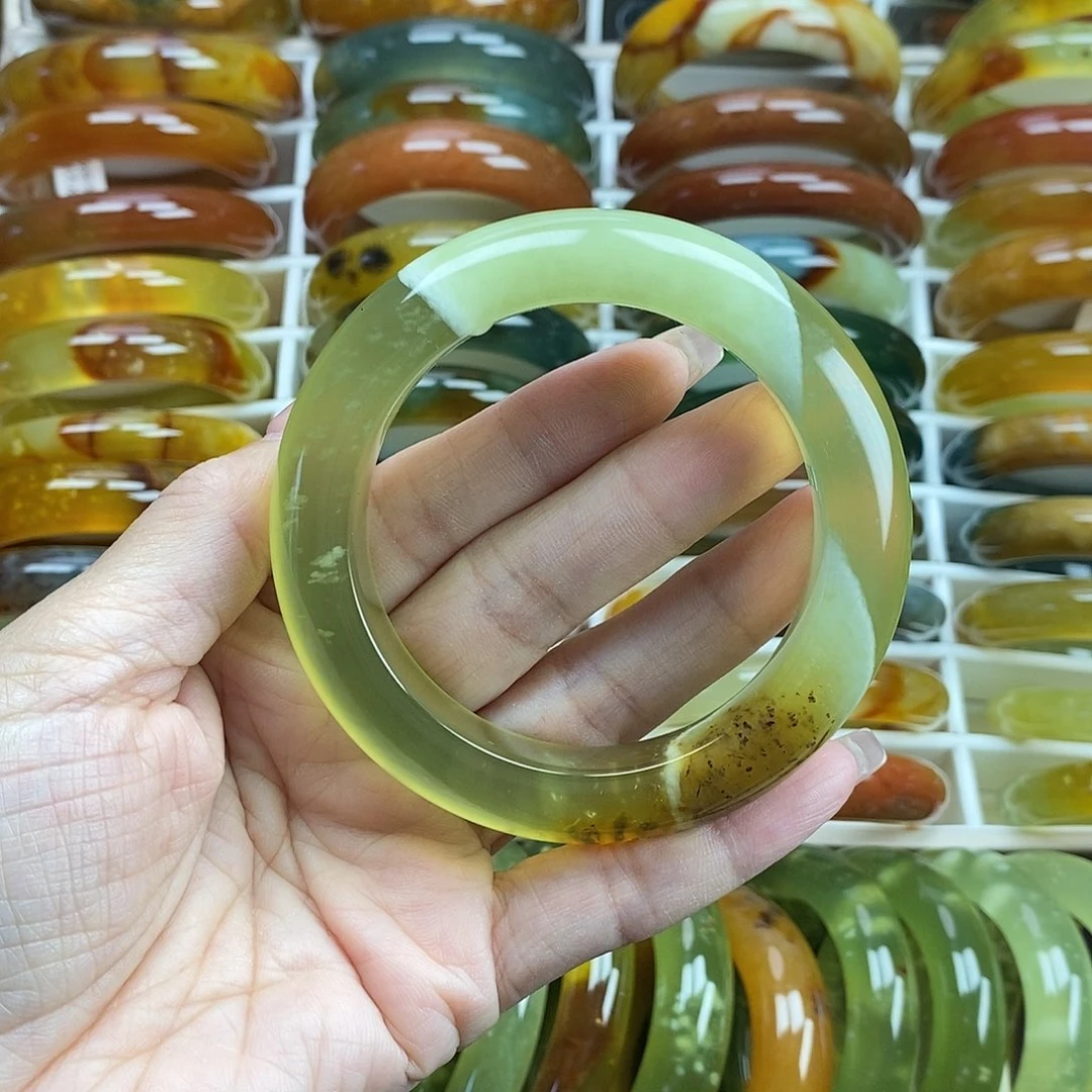 未镶嵌蛇纹石玉手镯58.8