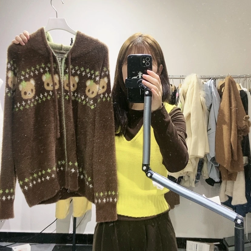 【闪购商品】咖色开衫