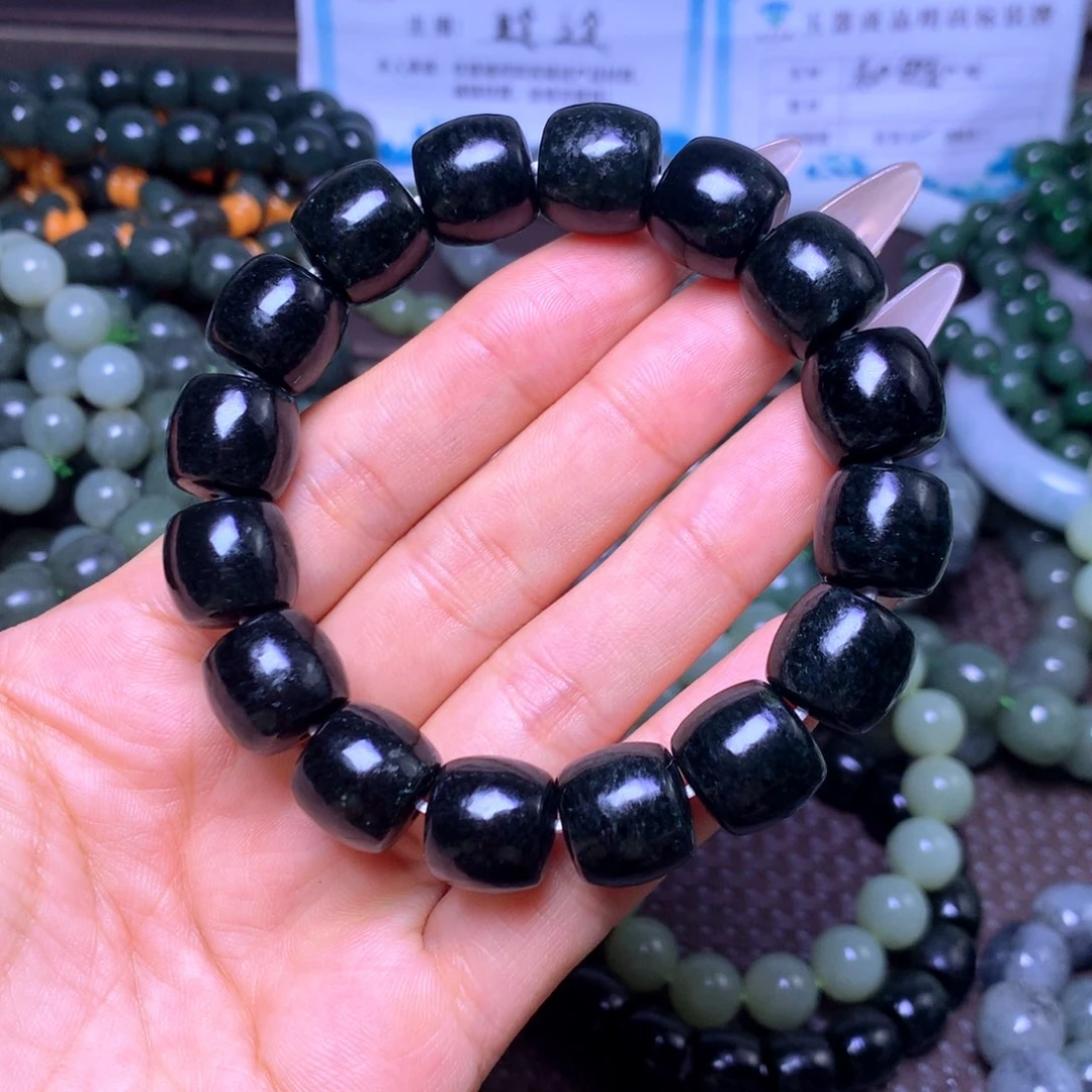 和田玉未镶嵌手串卡14