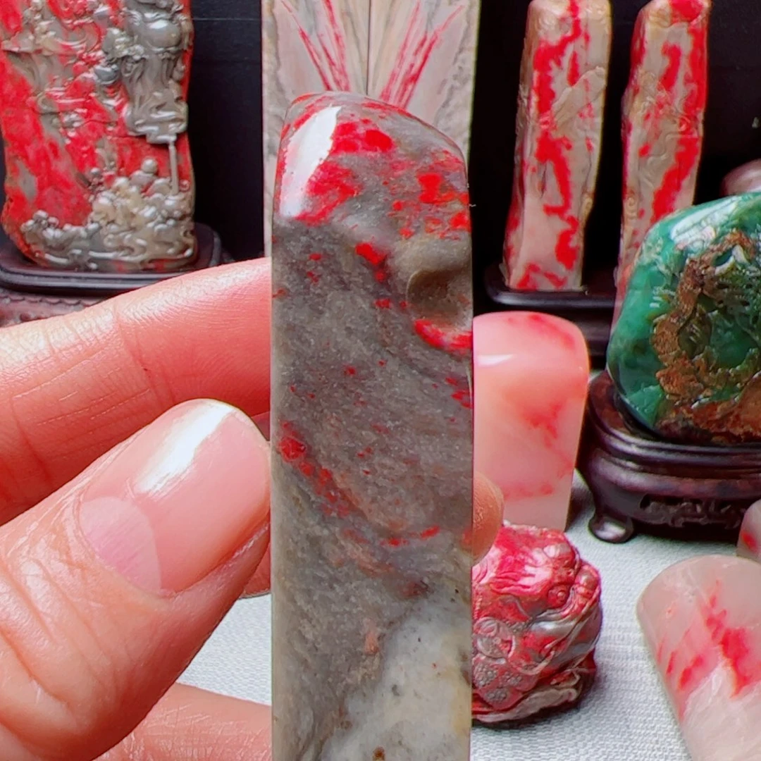 昌化石昌化鸡血石印章