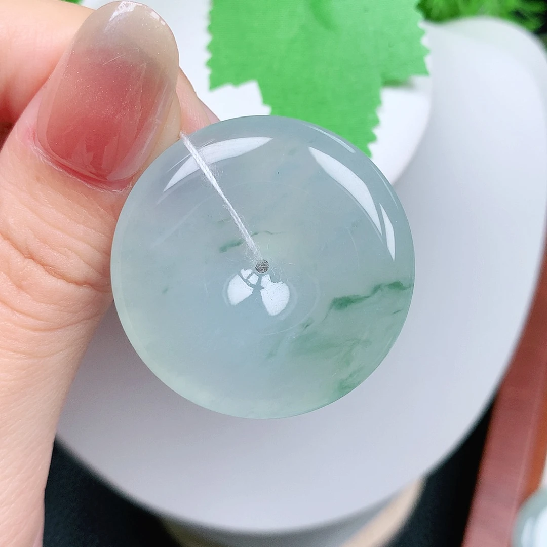 翡翠未镶嵌颈饰平安34-6.1
