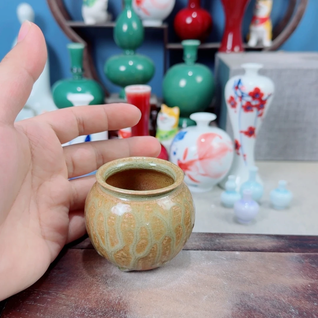 陶瓷手工小花器摆件