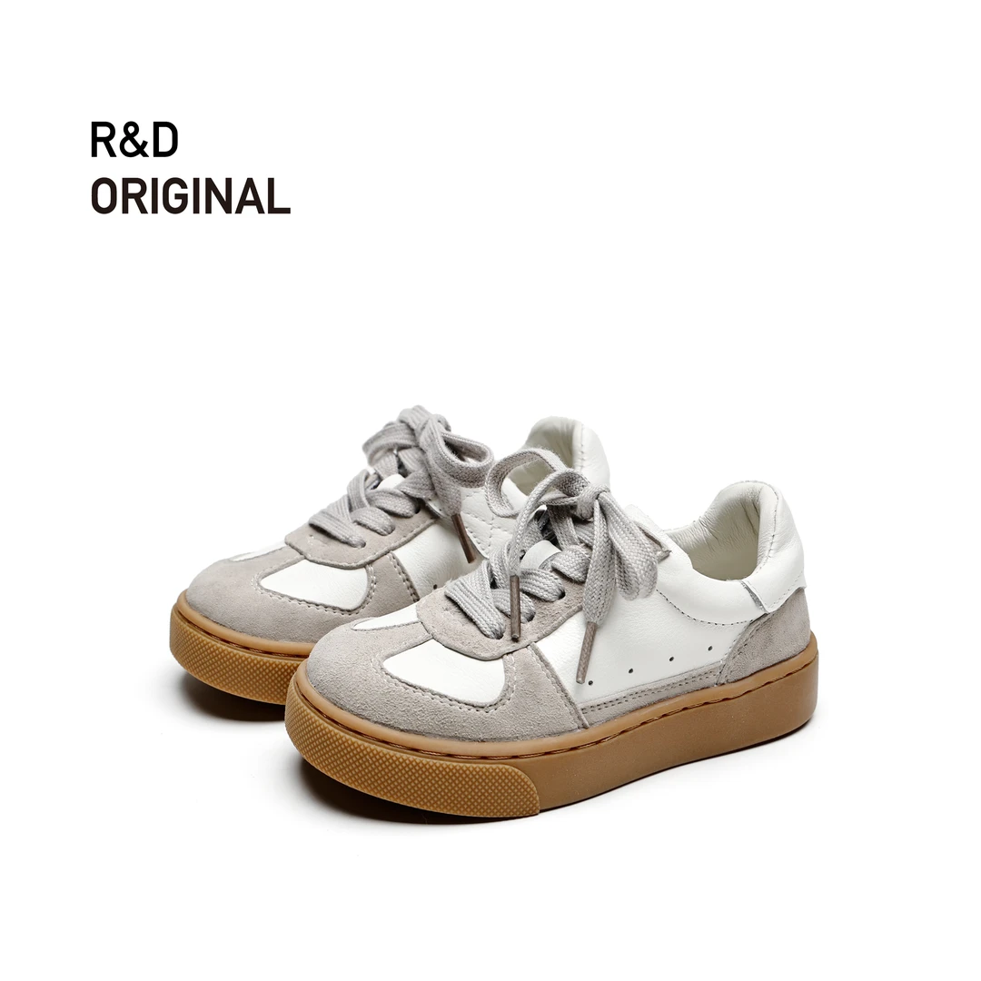 【皇家小鸭】儿童德训鞋新款板鞋女童白鞋男童运动鞋2229