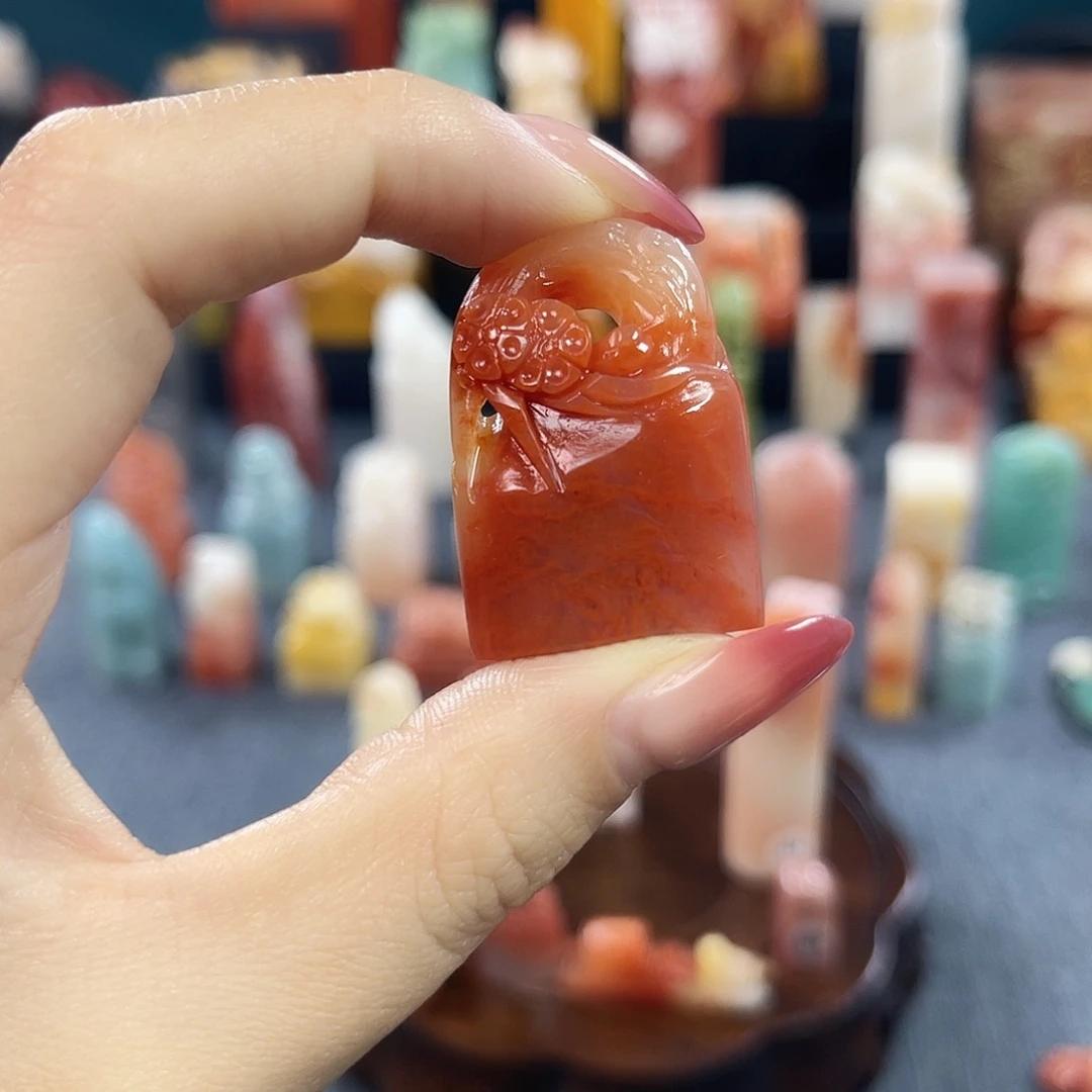 印石昌化石7724包邮包刻