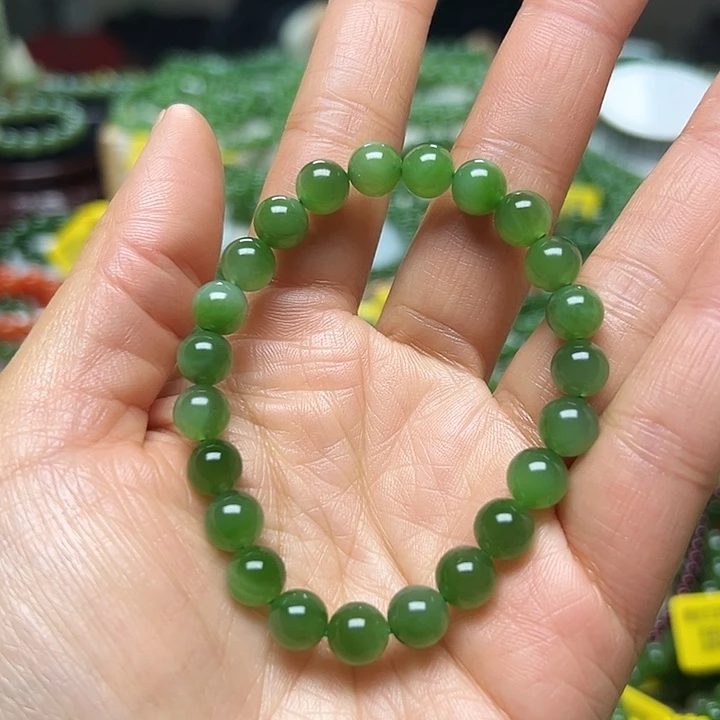 和田玉（碧玉）未镶嵌手链